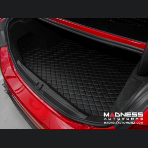 Alfa Romeo Giulia Cargo Mat - w/ out Premium Sound - Black w/ Black Stitching 